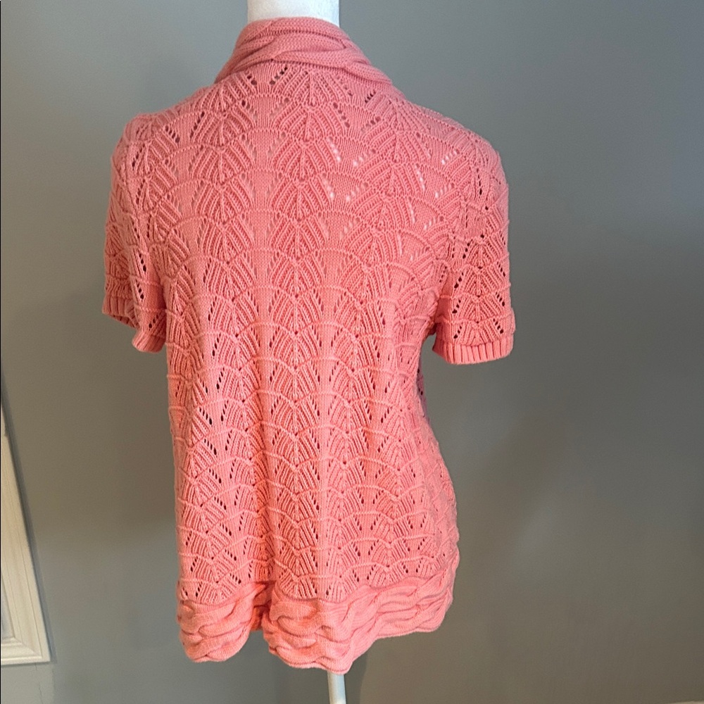 Christopher & Banks Coral Cable Knit Sweater - Picture 3 of 4